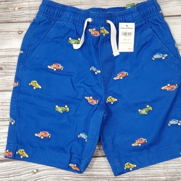 Hanna Andersson Embroidered T-Shirt and Shorts Race Cars Summer Set NWT - Picture 6 of 8